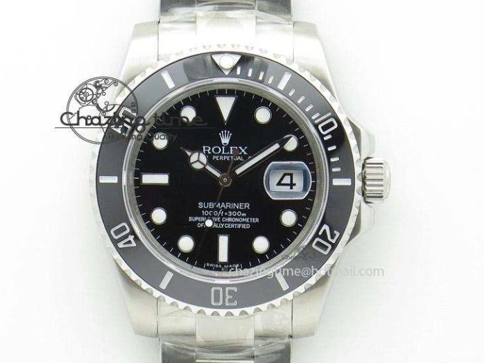 MiroTime 0316 SmartChoice Daytona 116519LN JH Best Edition Black Dial Crystal Markers On Rubber Strap A4130 (Free XS Rubber Strap) 3558